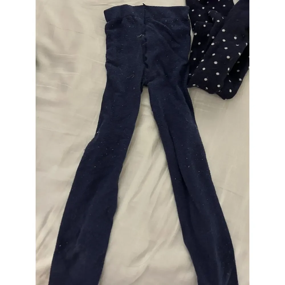 Gymboree Navy Dot Tights